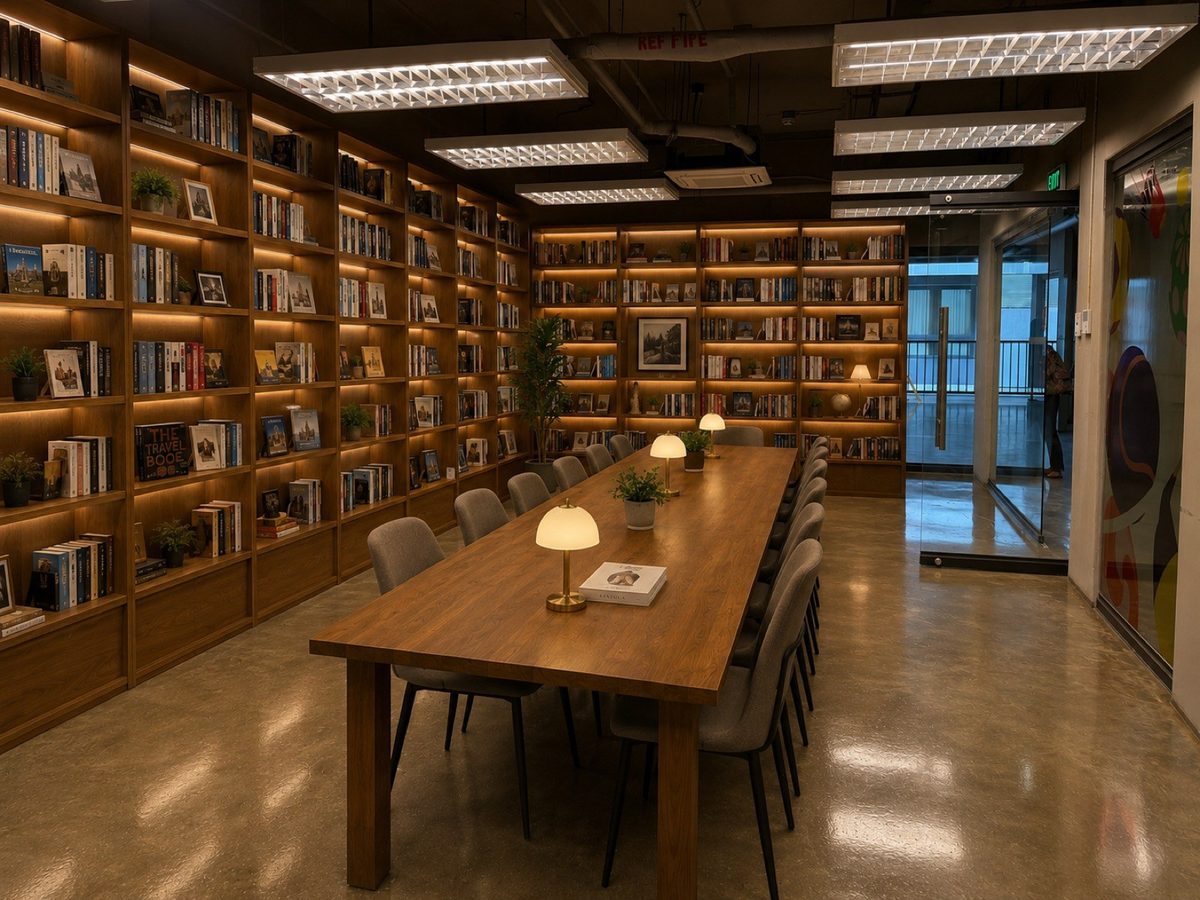 WALES New Clark Academy 圖書館與自習空間
